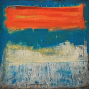 Sunset over frosted marsh