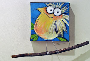 one of the small bird on branch series