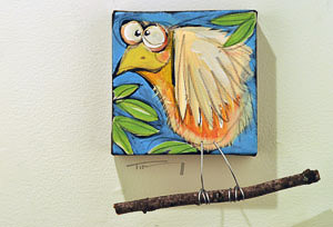 one of the small bird on branch series