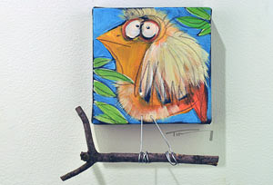 one of the small bird on branch series