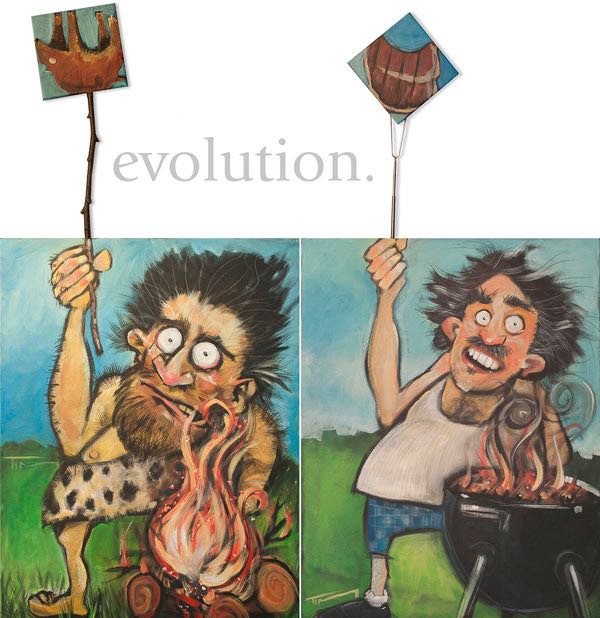 evolution diptych