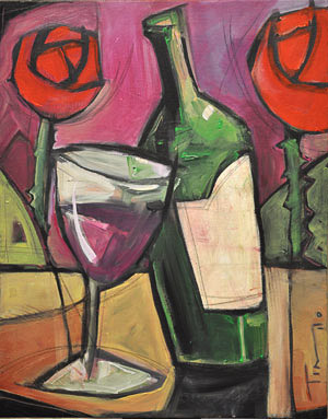 wine and roses