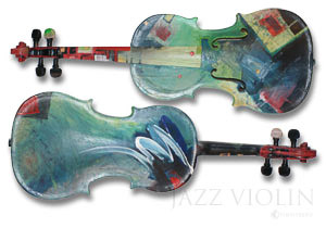 painted violin (jazz violin)